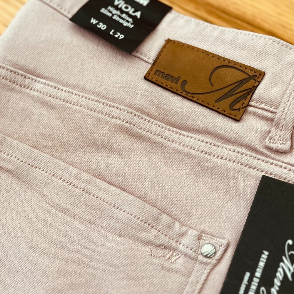 Mavi - Viola - High Rise, Slim Straight Jean - Pink - W 30 L 29